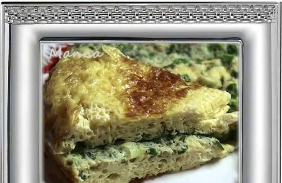 Omelette con verdure in un multicooker Panasonic SR-TMZ550