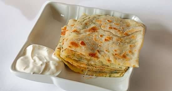 Indiai paratha sütemények a grill Jardekóban