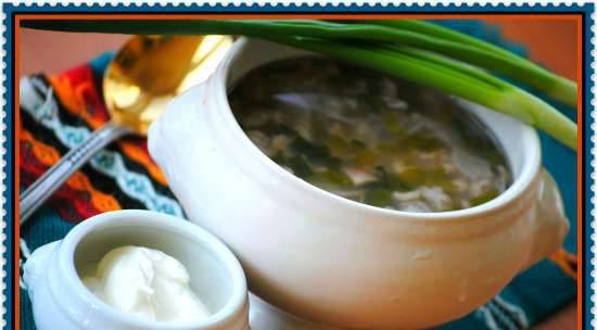 Sopa de avena con rábano reluge