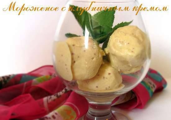 Gelato con crema di fragole (mixer)