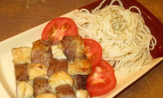 Chuletas de dos tipos de carne Tinovochki