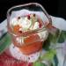 Grapefruit jelly with spicy curd cream