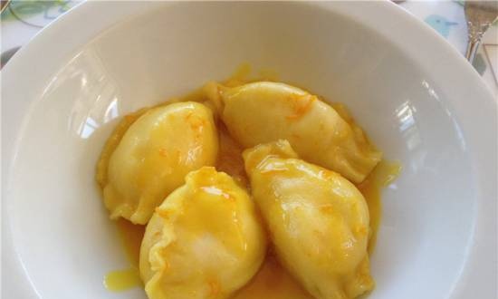 Dumplings met kwark (recept voor horeca, 1968)