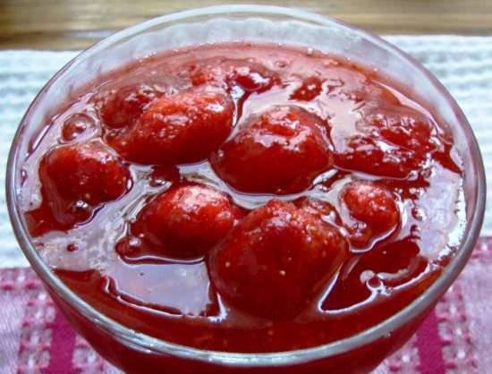 Strawberry jam without cooking