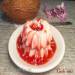 Panna cotta al cocco con coolie alla fragola (bacca)