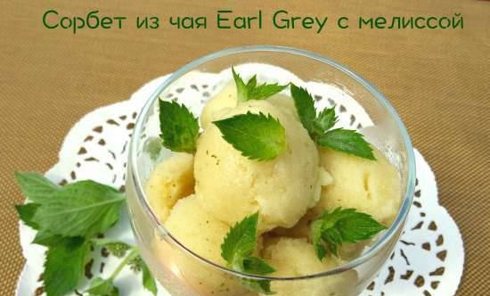 Sorbetto Earl Grey Tea alla melissa