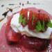 Strawberry carpaccio na may Balsamic na sarsa