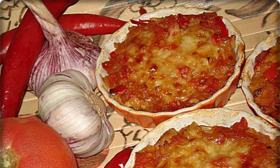 Verdures picants al forn amb carn (pizzera Princess 115000)