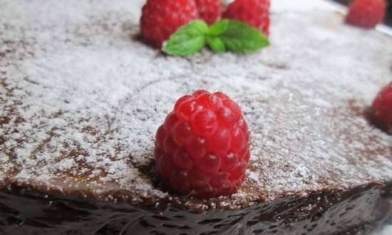 Pastís de mousse de xocolata congelat al merengue