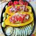 Stuffed zucchini with meat and vegetables in Pizza Maker Princess 115000