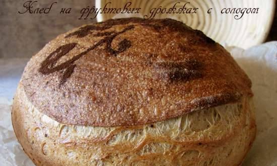 Pane di lievito di frutta con malto