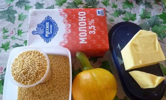 Millet porridge with pumpkin in a bread machine