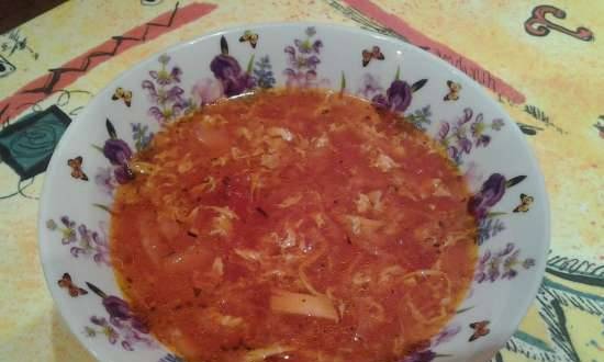 Sopa de tomate para la construcción (dedicada a Tanya la jirafa)