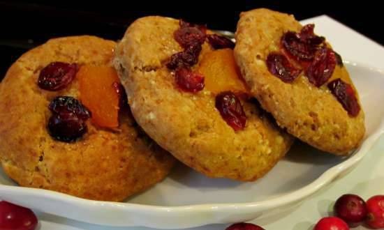 Biscotti di grano saraceno con miele e frutta secca