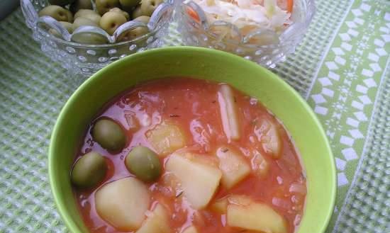 Lenten potato ragout with rosemary athos