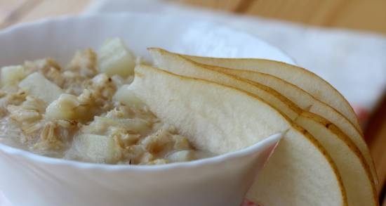 Porridge di farina d'avena magro