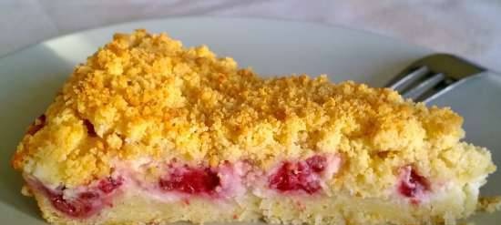 فطيرة Streisel مع التوت