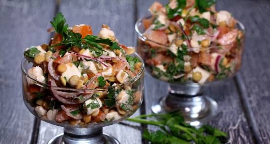 The right lentil salad