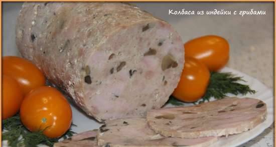 Kiełbasa Indyka z Pieczarkami (Szynka Tescoma)