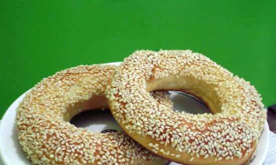 Bagels de natillas (pretzels)