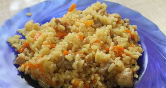 Chicken pilaf in a multicooker Steba