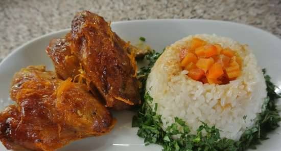 Alitas de pollo al horno con salsa de naranja