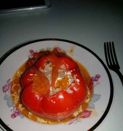 Stuffed pepper (Steba ddxl pressure cooker)