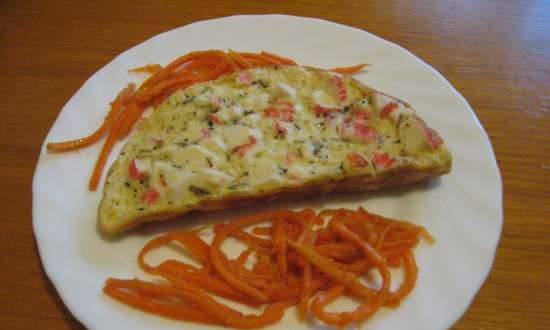 Frittata con bastoncini di granchio e senape (frittata Travola SW232)