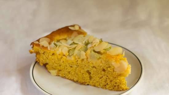 Torta di zucca al rabarbaro