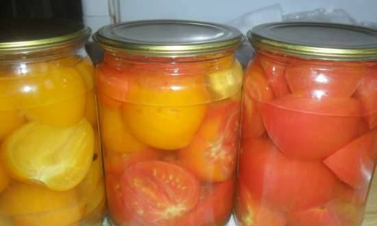 Tomates en escabeche para microondas