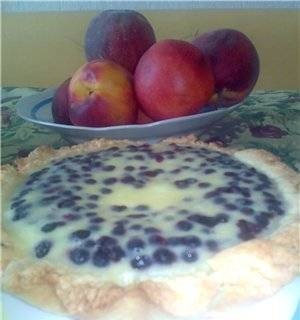 Pastel de mantequilla con arándanos