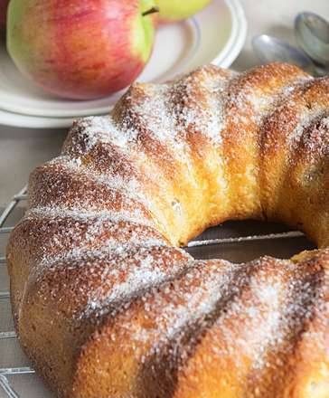 Pastel de manzana y coco