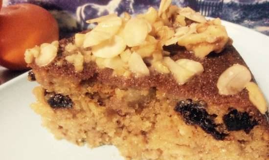 Pastel de leche condensada hervida con nueces