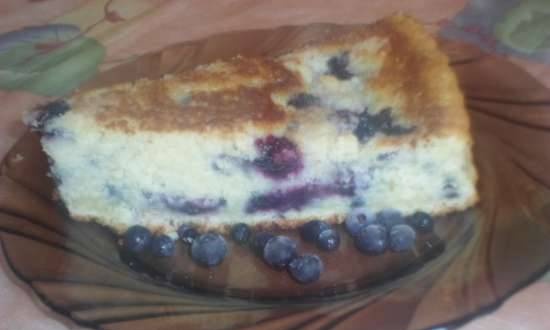 Pastel de arándanos para café