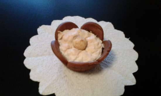 Pastel de flor de magnolia