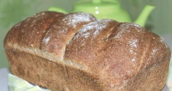 Pane di grano tenero su segale germogliata