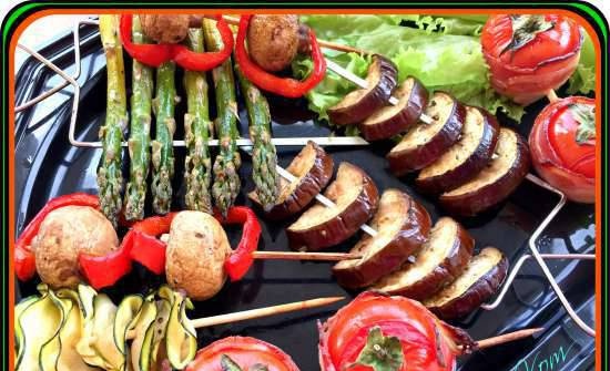 Shish kebab di verdure