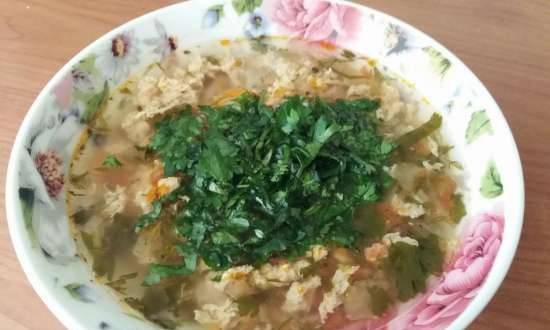 Sopa de tomate y huevo Pereza