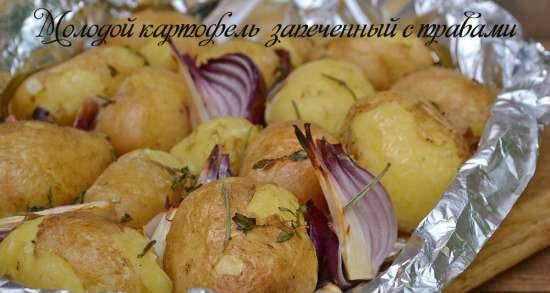 Patates joves al forn amb herbes (magra)