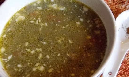 Sorrel kål suppe på en annen måte