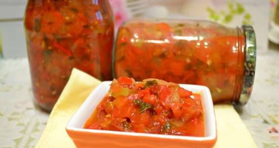 Vegetable sauce, multifunctional (for every day and canning)