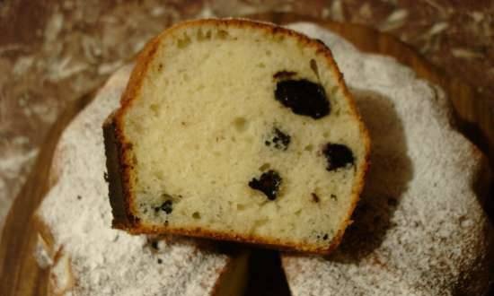 Semolina muffin with raisins and bitter chocolate (muffin bowl GFW-025)