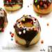 Donuts al horno con glaseado de pasta de chocolate