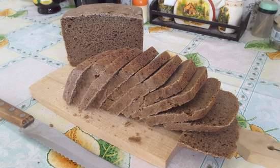 Pane di segale a lievitazione naturale in Panasonic 255