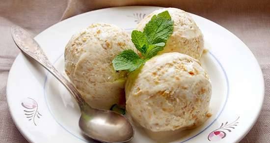 Honey ice cream