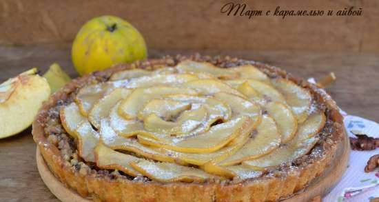 Tarta de caramelo y membrillo