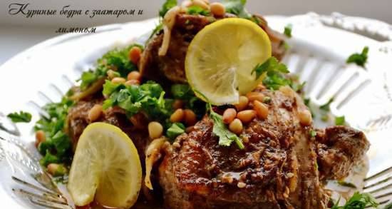 Chicken thighs with zaatar and lemon