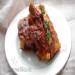 Pork ribs baked in tomato marinade