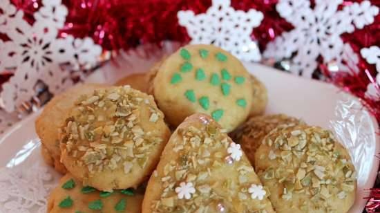 German gingerbread na may mga buto ng kalabasa at rosemary