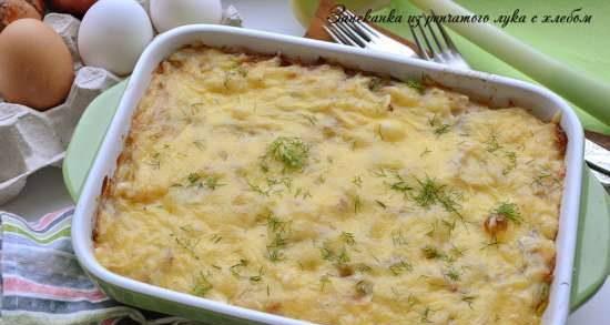 Onion casserole with bread